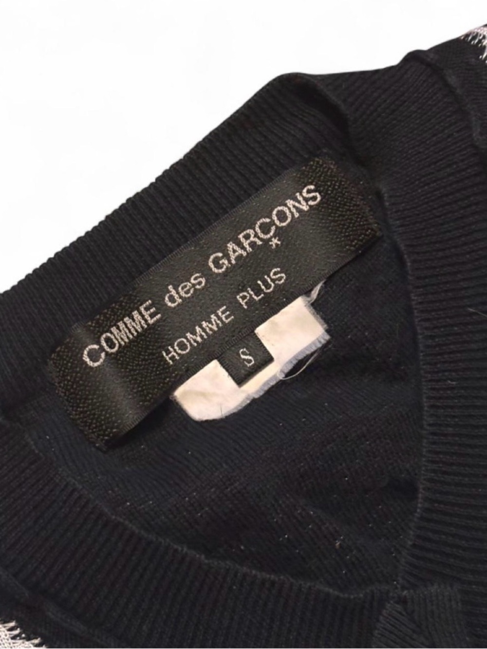 Comme des Garcons Homme Plus Sweater Vest in Black and Grey